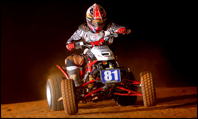 #81 Chris Gary - Honda TRX450R ATV - Extreme Dirt Track Series 