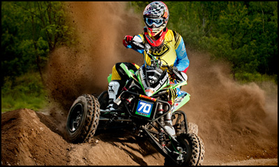 Mathieu DeRoy - Kawasaki KFX450R ATV - NEATV-MX Amateur Racer