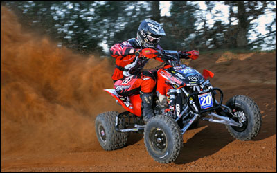 PEP Suspension's #20 Josh Upperman - Honda 450R ATV