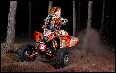 #8 Bryan Cook - GNCC XC1 Pro ATV Racer - KTM 450 XC ATV 