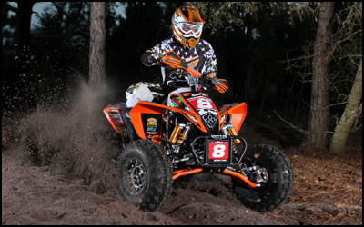 Fly Racing's #8 Bryan Cook - GNCC XC1 Pro ATV Racer 