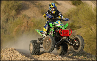 Rath Racing's #8 Robbie Mitchell - Kawasaki KFX450R ATV