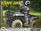 2012 Can-Am Outlander 1000 & 800R Utility ATV Test Ride Review