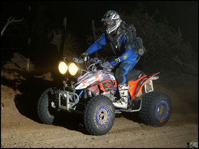 Brandon Brown on his Honda TRX 450R ATV
