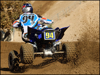 2009 ITP QuadCross Champion Yamaha YFZ450R Rider Dustin Nelson