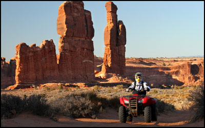 Honda Rancher Utility ATV - Moab Riding Area Determination Towers