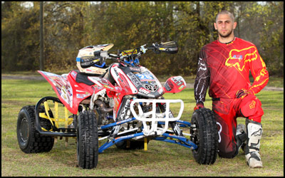 AMA ATV Motocross Pro Racer Derek Swartfager - Honda 450R ATV