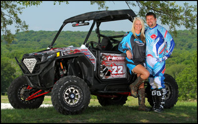 Hess Motorsports' Shawn Hess & his fiance Meghan Williams 