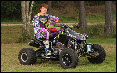 AMA Pro ATV Motocross Racer Jon VenJohn - Honda 450R ATV