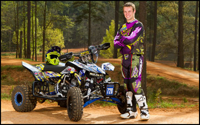 AMA Pro ATV Motocross Racer Jeffrey Rastrelli - Suzuki LTR450 ATV