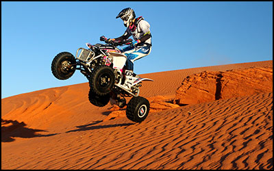 EXIT Shocks' #5 Robbie Mitchell - Honda 450R Sport ATV