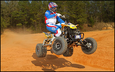 FMF Exhaust's #9 Josh Creamer - Can-Am DS450 Sport ATV - AMA Pro ATV Motocross Racer Wallpaper