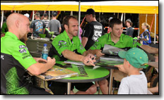 Kawasaki ATV Motocross Race Team Autographs