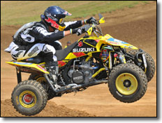Suzuki's Dustin Wimmer  -  Pro ATV Motocross Racers
