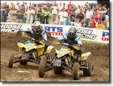 Suzuki's Doug Gust  & Dustin Wimmer  -  Pro ATV Motocross Racers