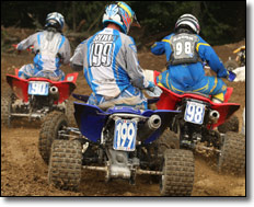 Yamaha's Pat Brown  Pro ATV Motocross Racers