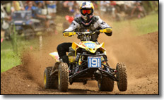 Suzuki's Dustin Wimmer -  Pro ATV Motocross Racers
