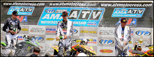 Pro ATV Motocross Racing Podium