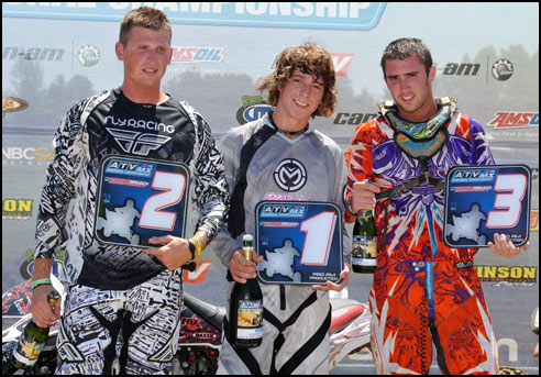 Pro-Am Production ATV Motocross Podium