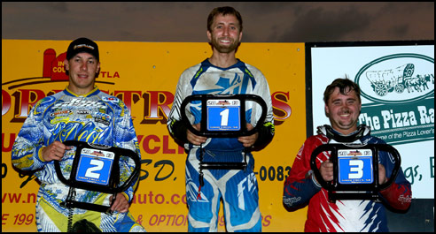 Extreme Dirt Track ATV Racing Podium