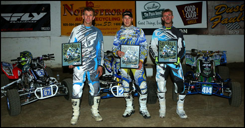 Extreme Dirt Track Pro-Am Unlimited ATV Racing Podium