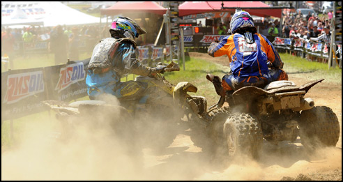 Adam McGill - Honda 450R ATV with Chris Borich in chase