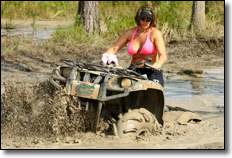 2009 Highlifter Mud Nationals - Woman Mud Bogging ATV