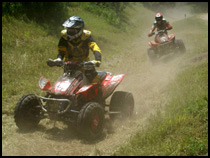 Michael Burrows and Duane Johnson ATV Racing