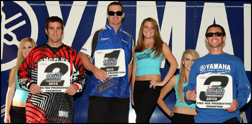 Beau Baron  - Dustin Nelson - Justin Noss - Yamaha / iTP Quadcross Podium