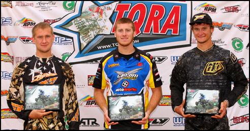 TQRA Pro-Am ATV Motocross Podium