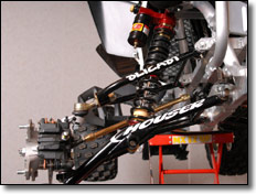 Houser Racing's Slicast A-Arms & Elka Suspension ATV Elite Front Racing Shocks KFX450R