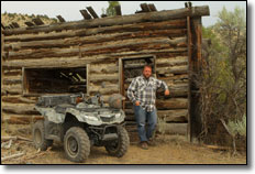Butte, Montana Pipestone OHV Area Log Cabin