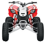 DS450 White Red Front ATV