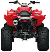 Red Can-Am Renegade 500 rear