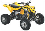 Can-Am Red/White DS450 ATV