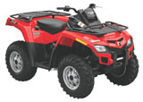 Red Can-Am Outlander 800r 4x4 ATV