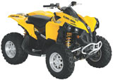 Yellow Can-Am Renegade 800R ATV Front Left