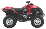 Red Can-Am Renegade 800R ATV Side