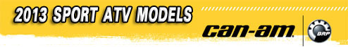 2013 Can-Am Sport ATV Models