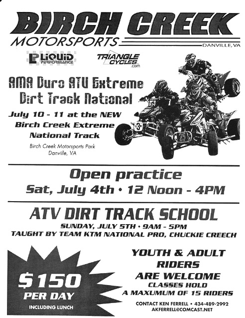 2009 ATVA Duro Tires Extreme Dirt Track Nationals - TT ATV Racing Series