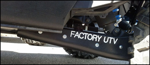 Factory UTV UHMW Trailing Arm Skidplates