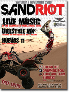 Sand Riot ATV FMX Show Flyer