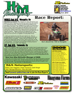 H and M Motorsports Newsletter