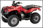 Red Honda Recon ES Utility ATV