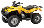 Yellow Honda Recon ES Utility ATV