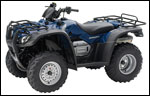 Blue Honda Rancher AT ATV