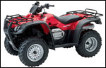 Red Honda Rancher AT ATV