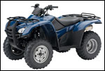 Blue Honda Rancher ES Utility ATV