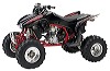 Black TRX450ER ATV