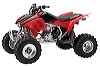 Red TRX450R ATV